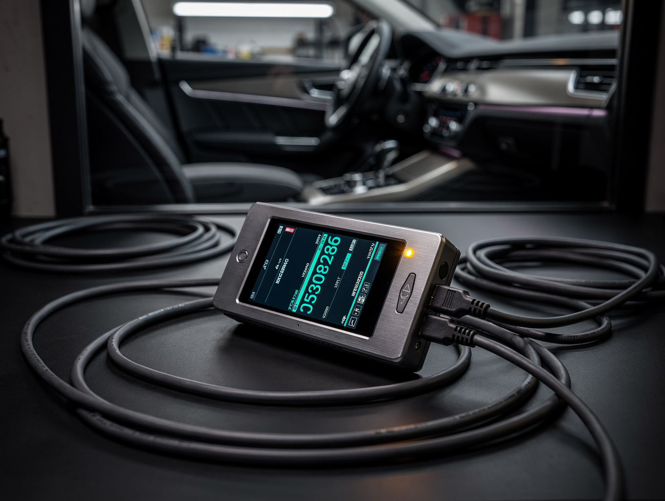 Digital diagnostic scanner and automotive multimeter