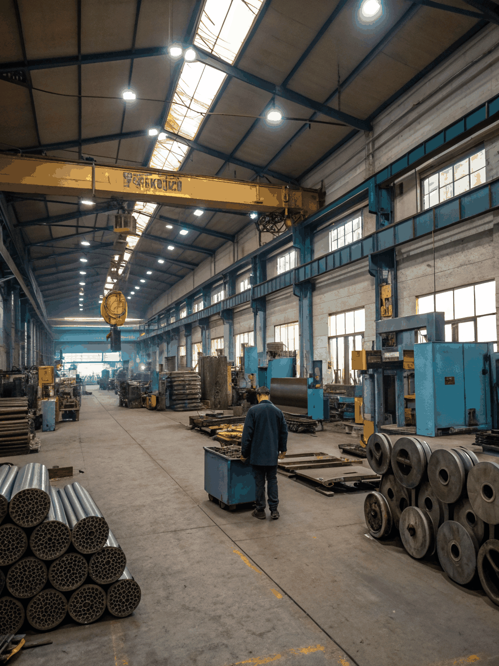 Industrial precision workshop tooling and cast-iron machinery
